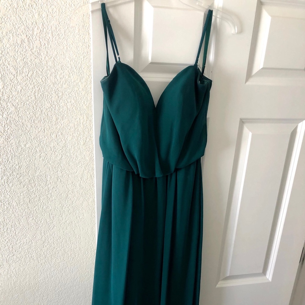 Kennedy Blue Emerald Green Bridesmaid Dress